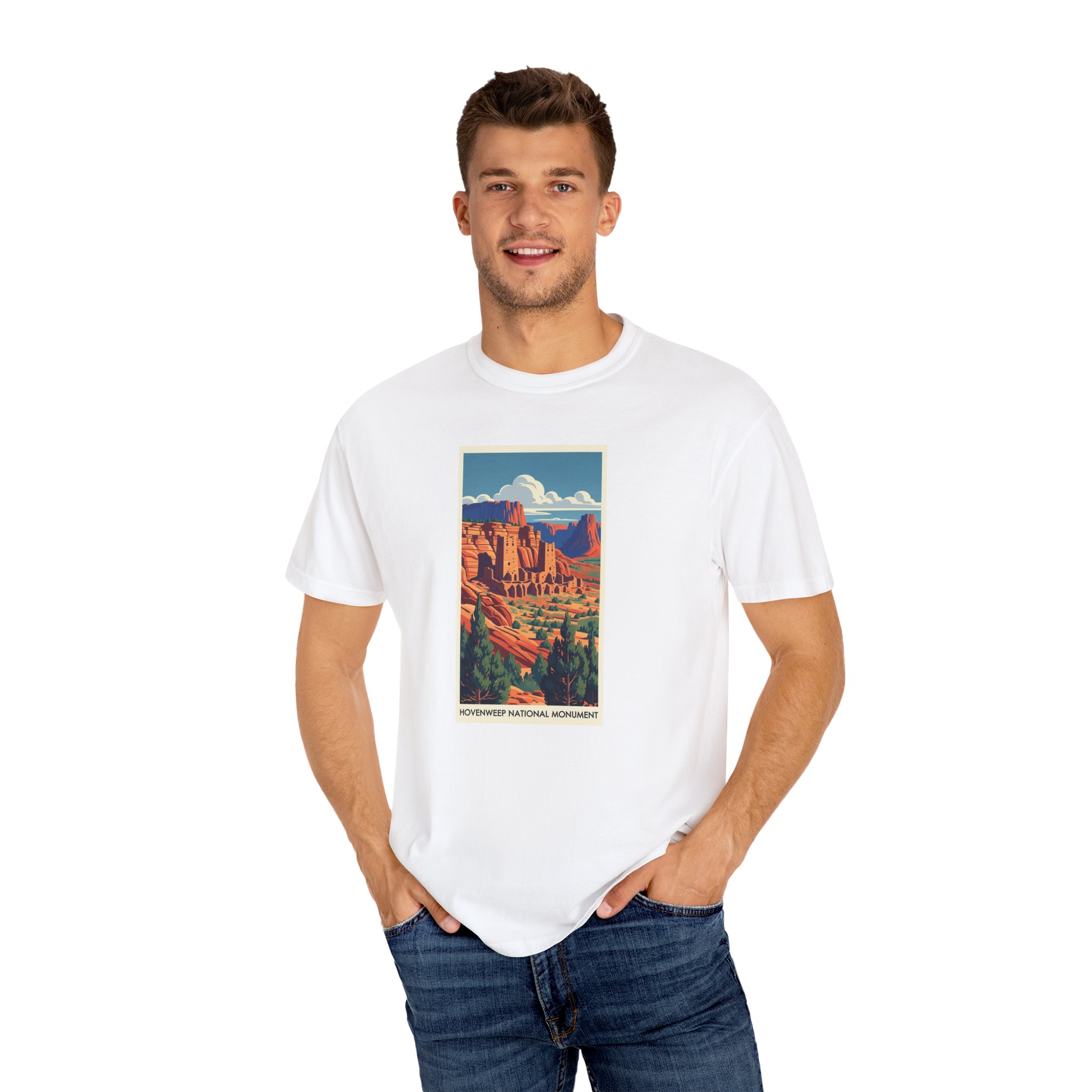 Hovenweep National Monument WPA Style Unisex T-shirt - Image 4
