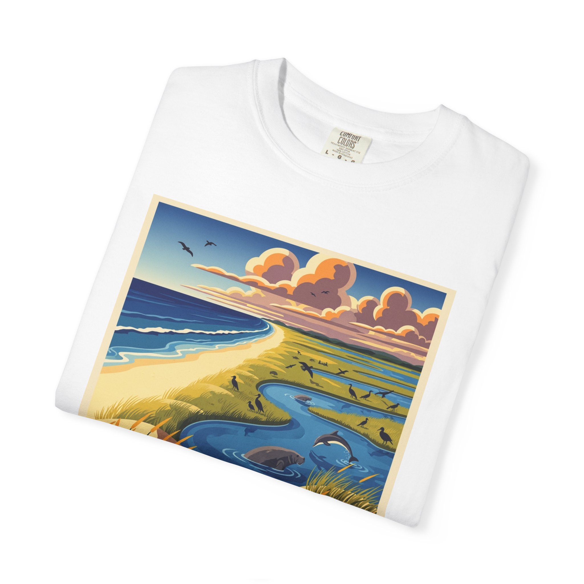 Canaveral National Seashore WPA Style Unisex T-shirt - Image 3