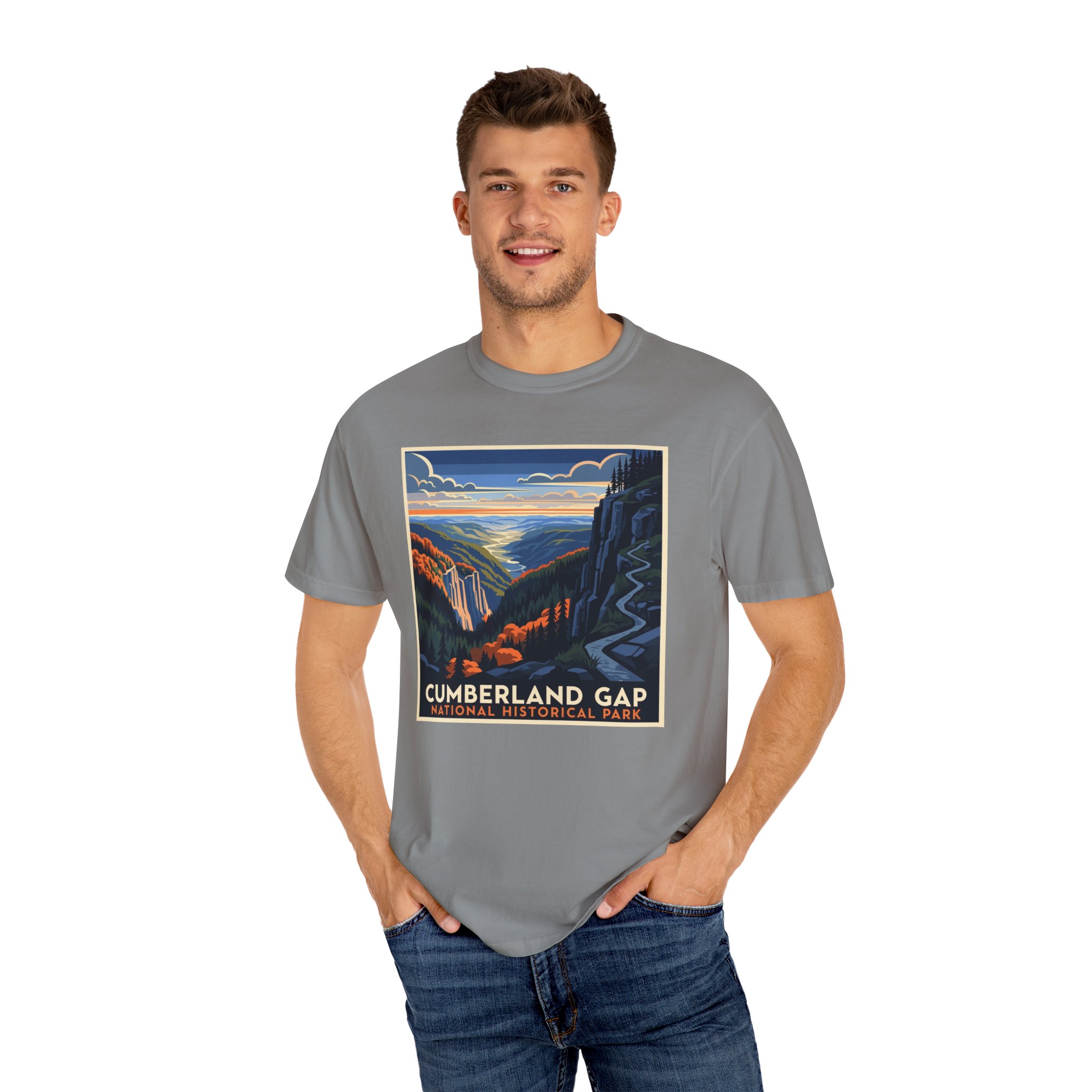 Cumberland Gap National Historical Park WPA Style Unisex T-shirt - Image 10