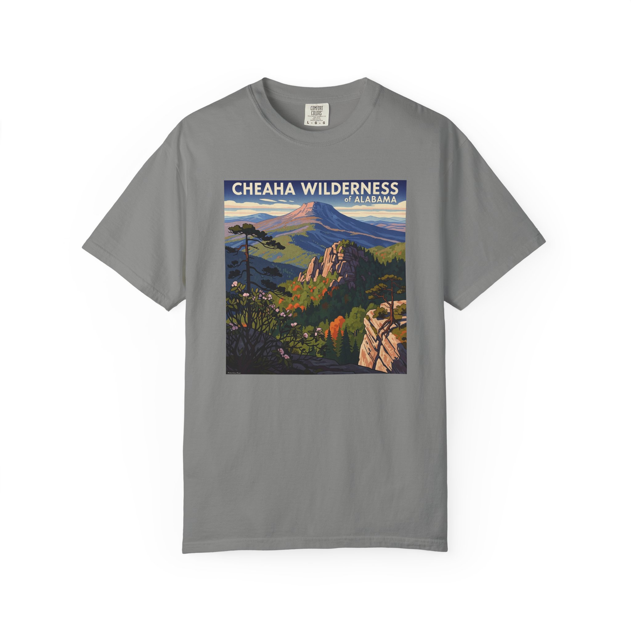Cheaha Wilderness WPA Style Unisex T-shirt - Image 7