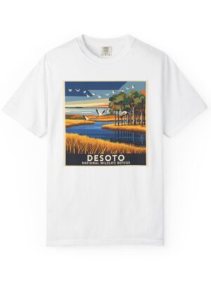 DeSoto National Wildlife Refuge WPA Style Unisex T-shirt