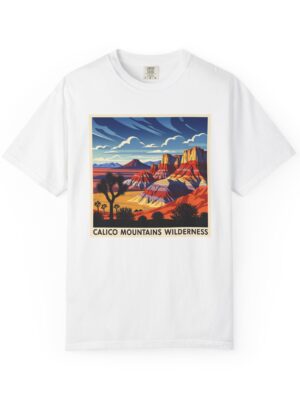 Calico Mountains Wilderness WPA Style Unisex T-shirt