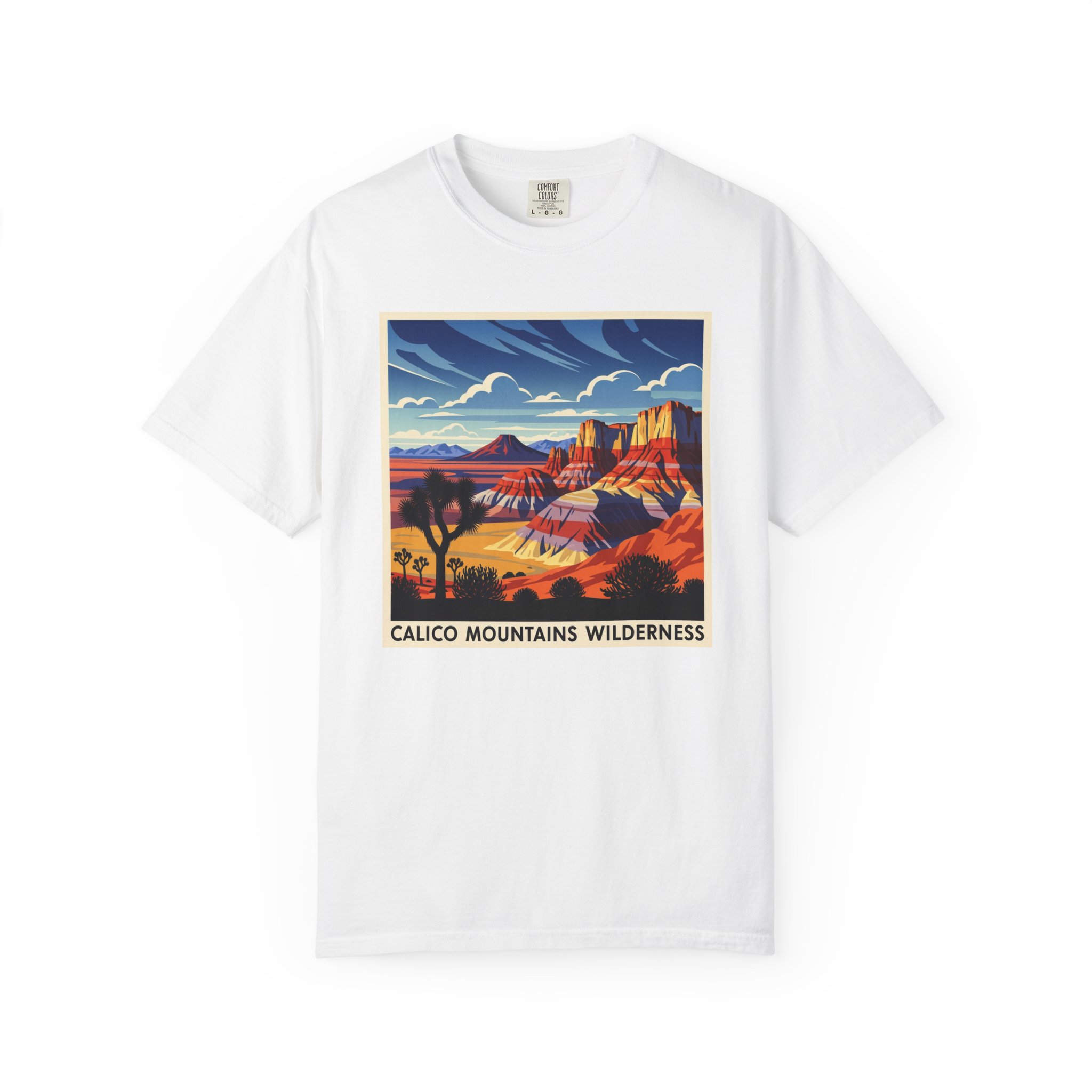 Calico Mountains Wilderness WPA Style Unisex T-shirt