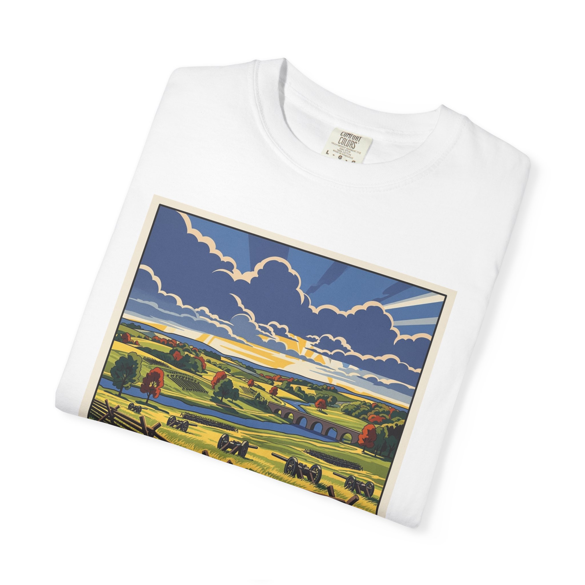 Antietam National Battlefield WPA Style Unisex T-shirt - Image 3