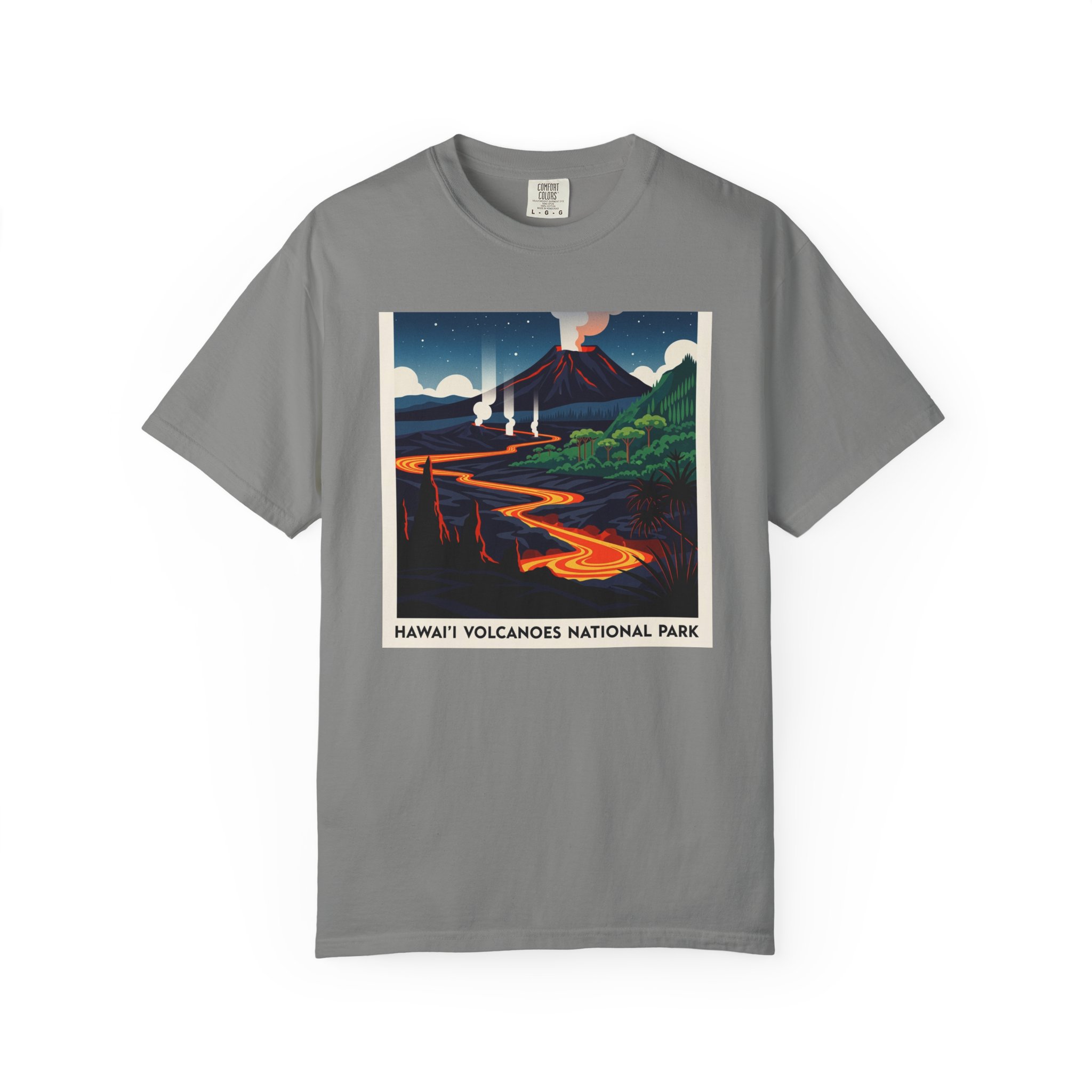 Hawaiʻi Volcanoes National Park WPA Style Unisex T-shirt - Image 7