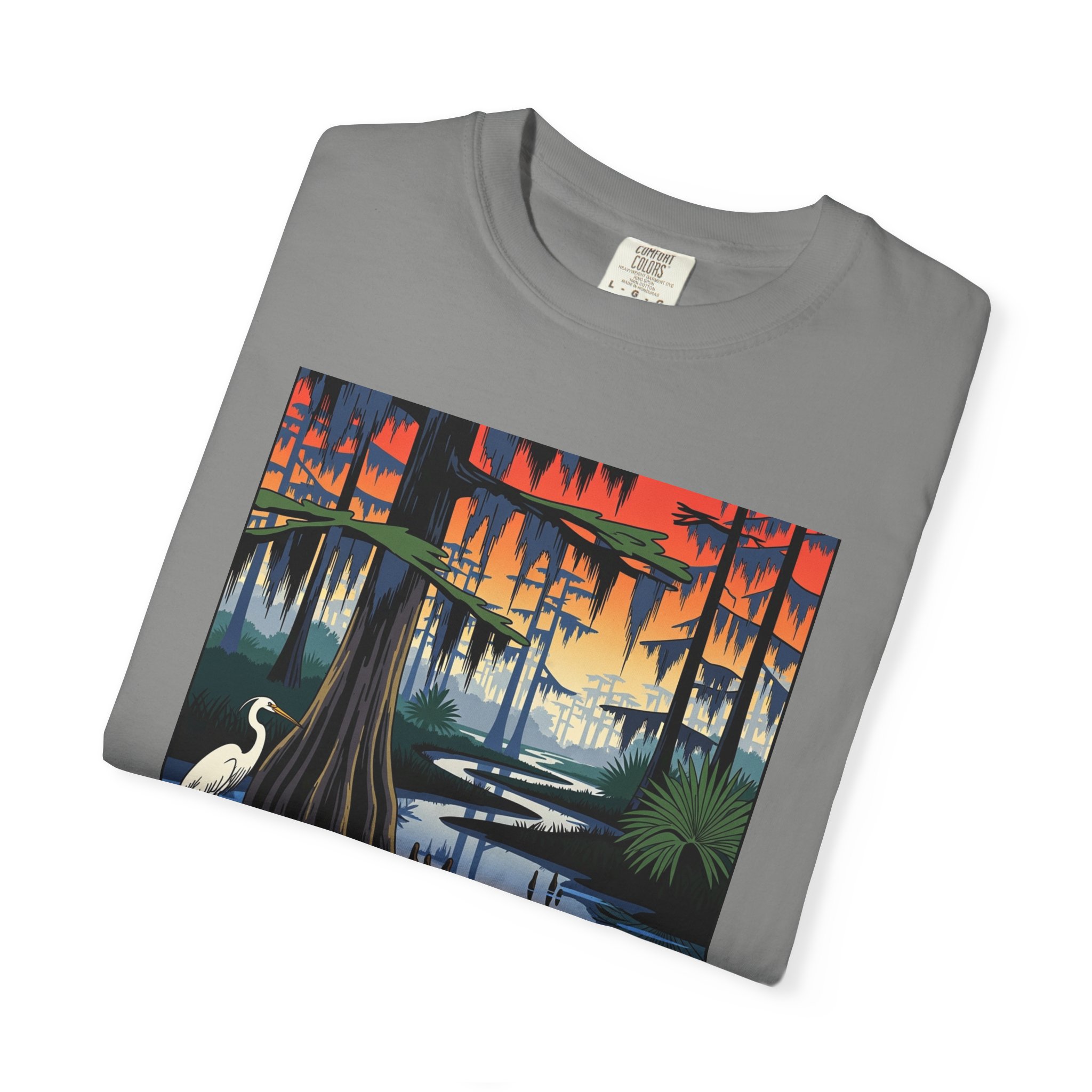 Big Gum Swamp Wilderness WPA Style Unisex T-shirt - Image 9