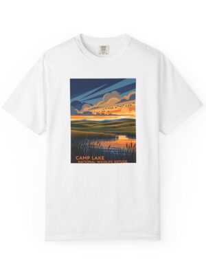 Camp Lake National Wildlife Refuge WPA Style Unisex T-shirt