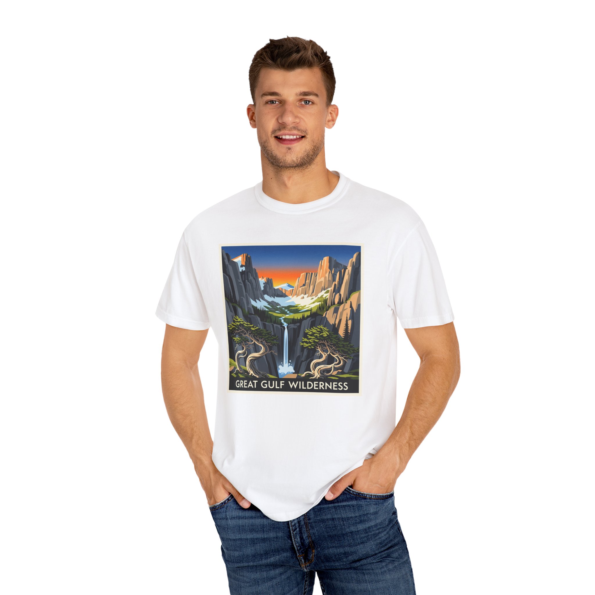 Great Gulf Wilderness WPA Style Unisex T-shirt - Image 4