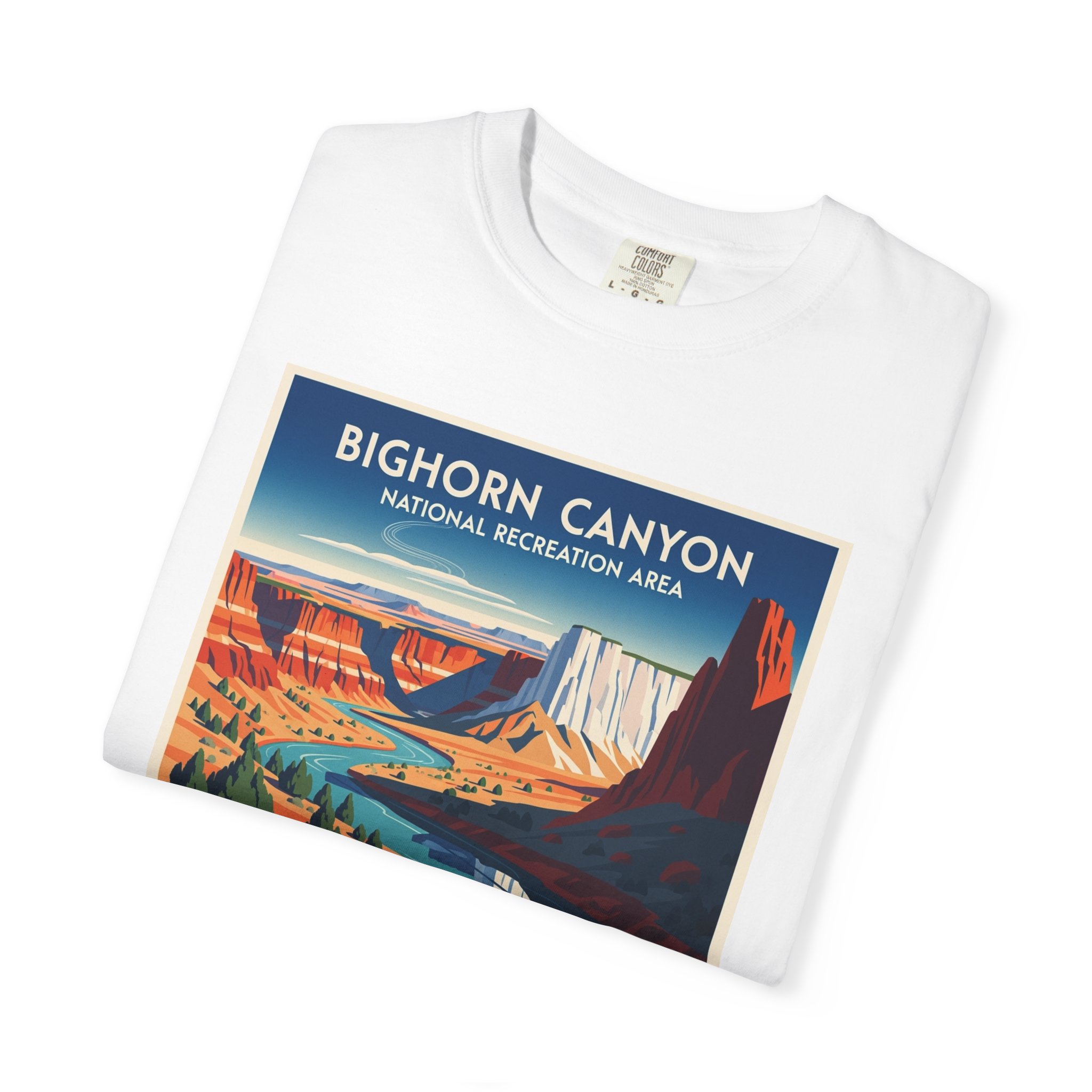 Bighorn Canyon National Recreation Area WPA Style Unisex T-shirt - Image 3