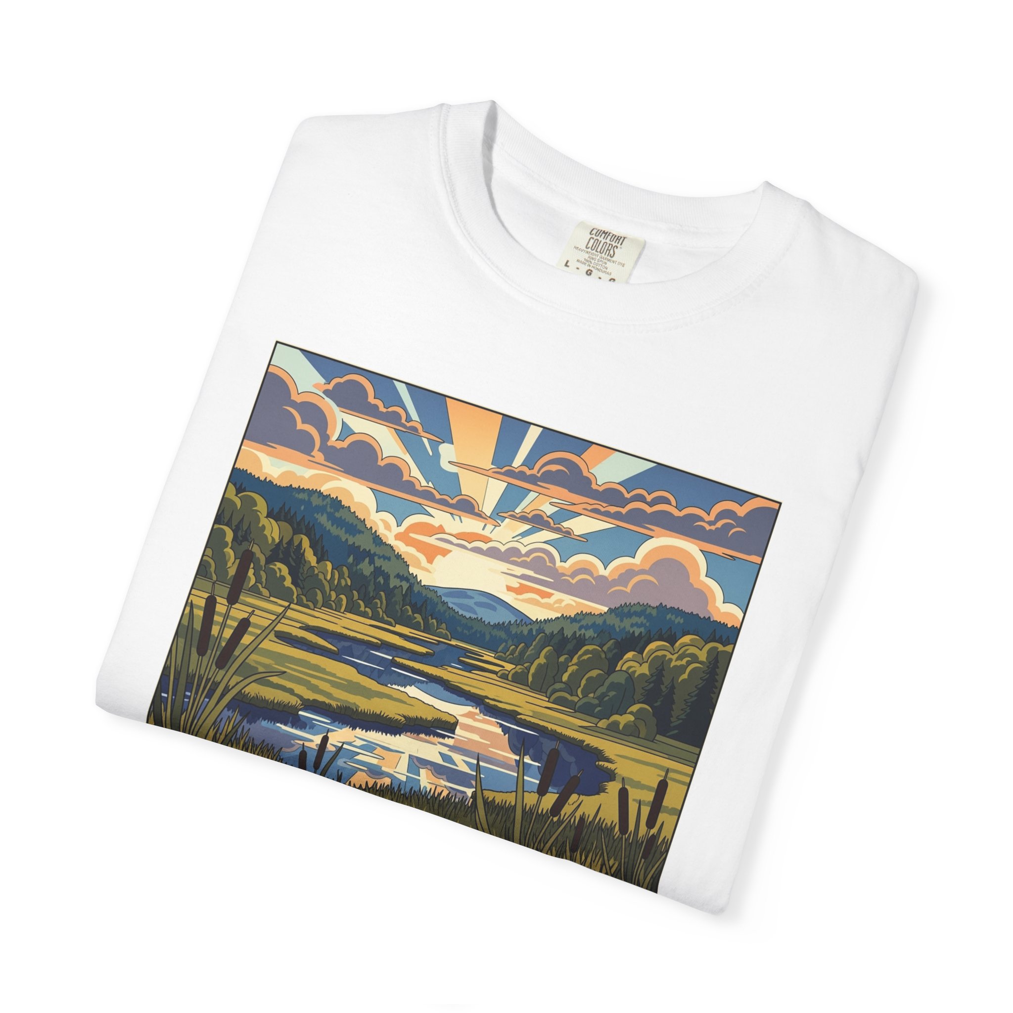 Assabet River National Wildlife Refuge WPA Style Unisex T-shirt - Image 3