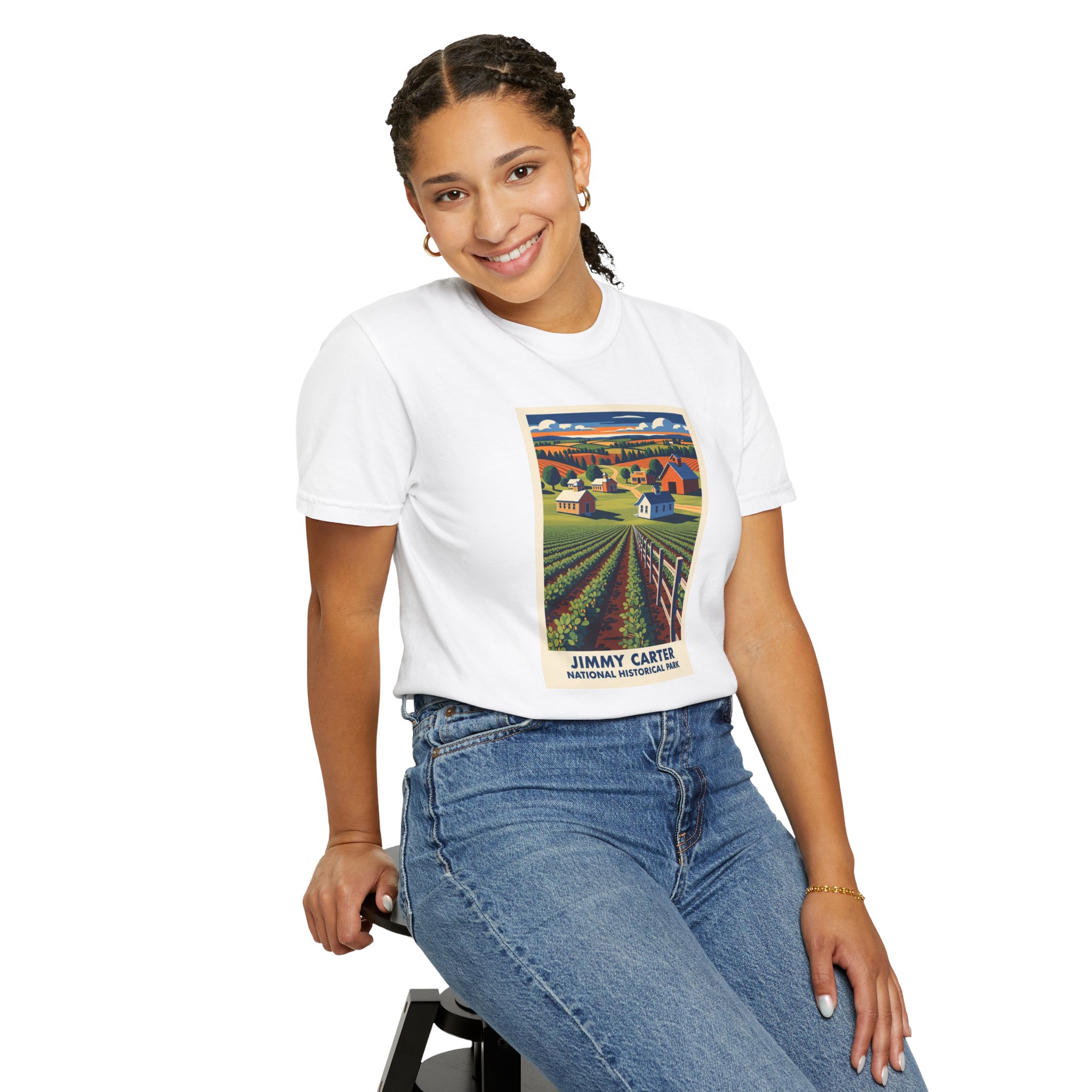 Jimmy Carter National Historical Park WPA Style Unisex T-shirt - Image 5
