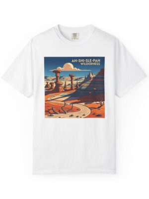 Ah–shi–sle–pah Wilderness WPA Style Unisex T-shirt