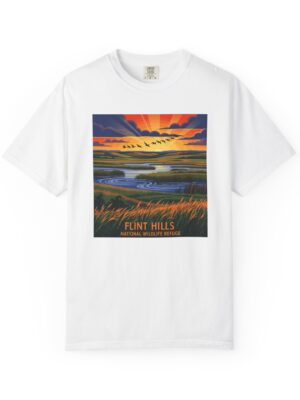 Flint Hills National Wildlife Refuge WPA Style Unisex T-shirt