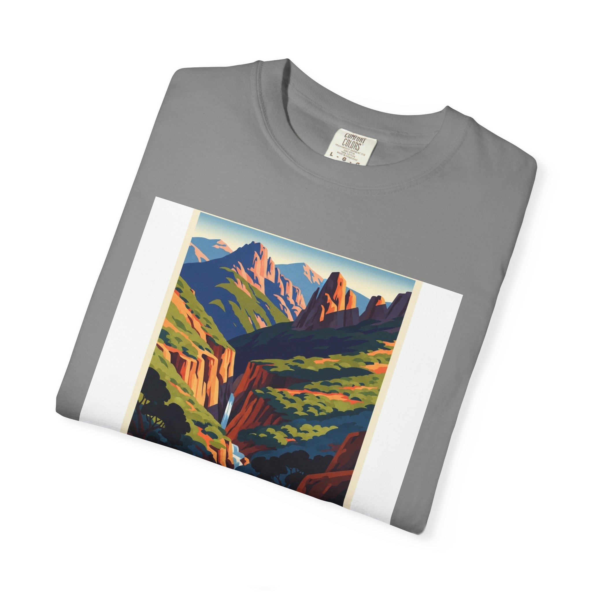 Chumash Wilderness WPA Style Unisex T-shirt - Image 9