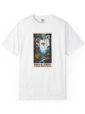 Hakalau Forest National Wildlife Refuge WPA Style Unisex T-shirt