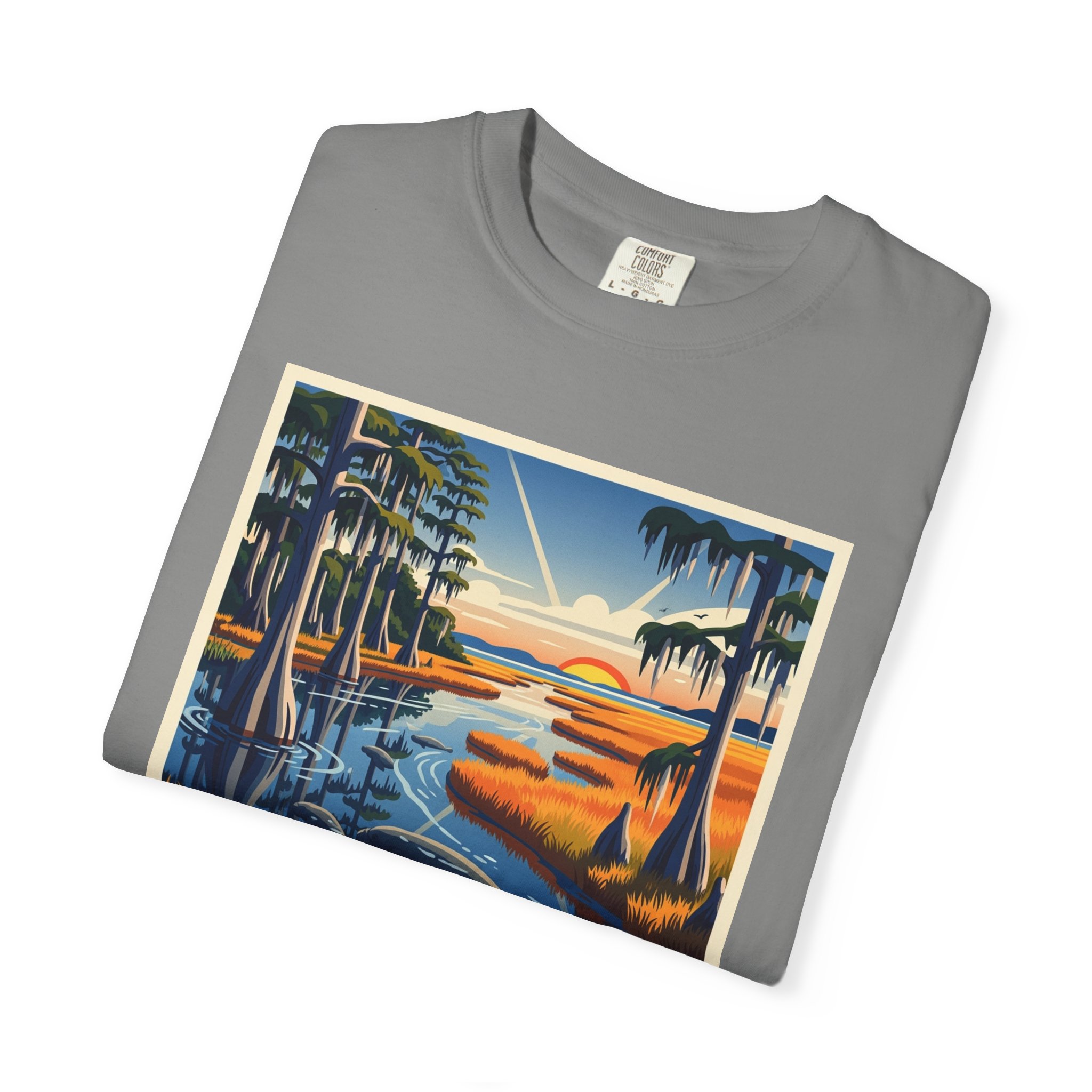 Chassahowitzka Wilderness WPA Style Unisex T-shirt - Image 9