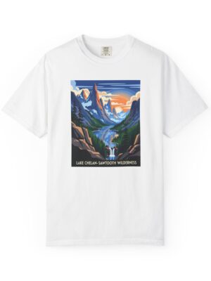 Lake Chelan–Sawtooth Wilderness WPA Style Unisex T-shirt