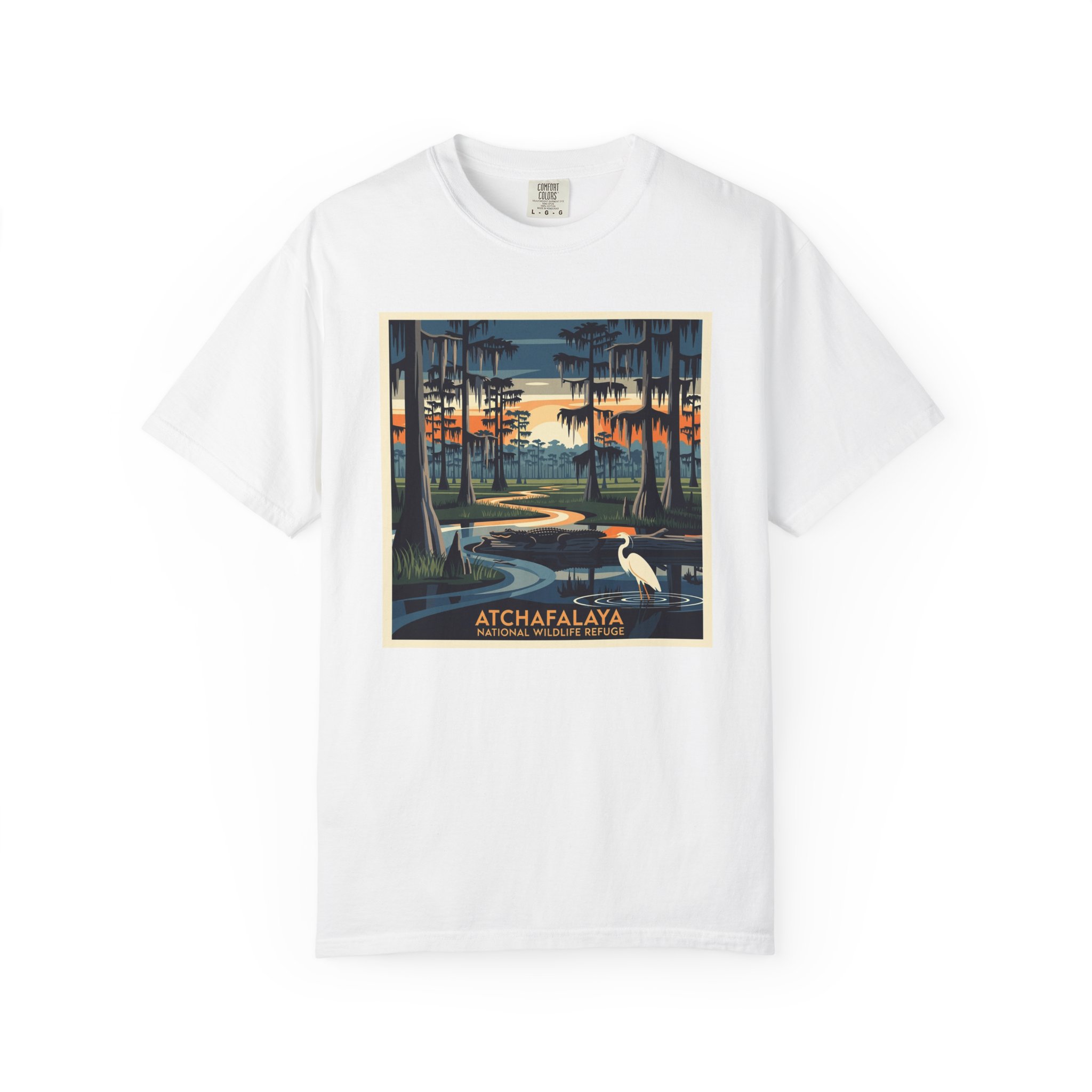 Atchafalaya National Wildlife Refuge WPA Style Unisex T-shirt