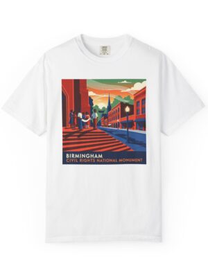 Birmingham Civil Rights National Monument WPA Style Unisex T-shirt