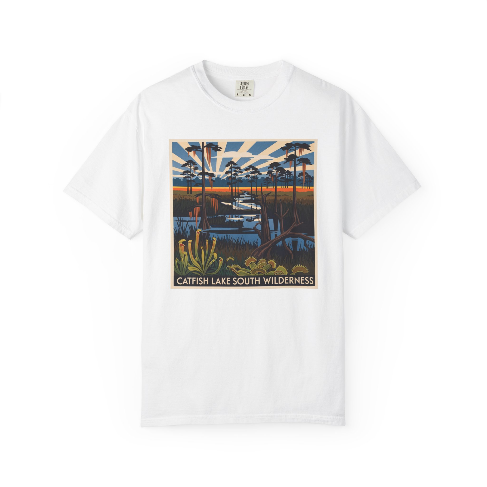 Catfish Lake South Wilderness WPA Style Unisex T-shirt