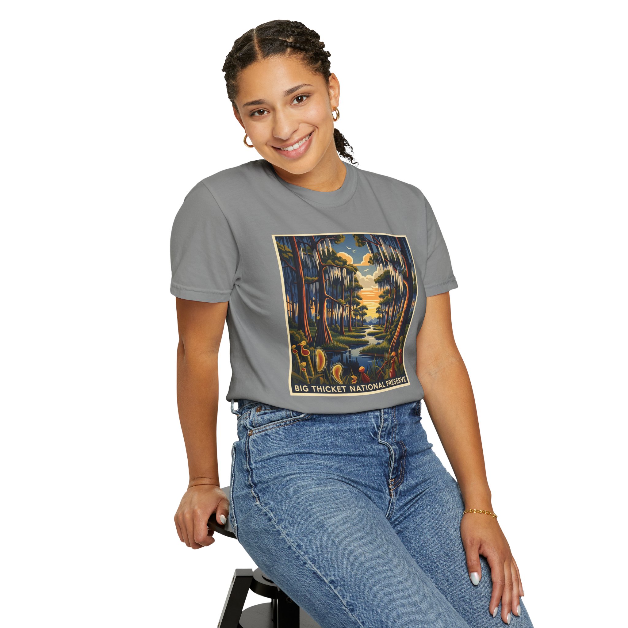 Big Thicket National Preserve WPA Style Unisex T-shirt - Image 11
