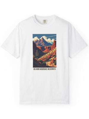 Big Horn Mountains Wilderness WPA Style Unisex T-shirt