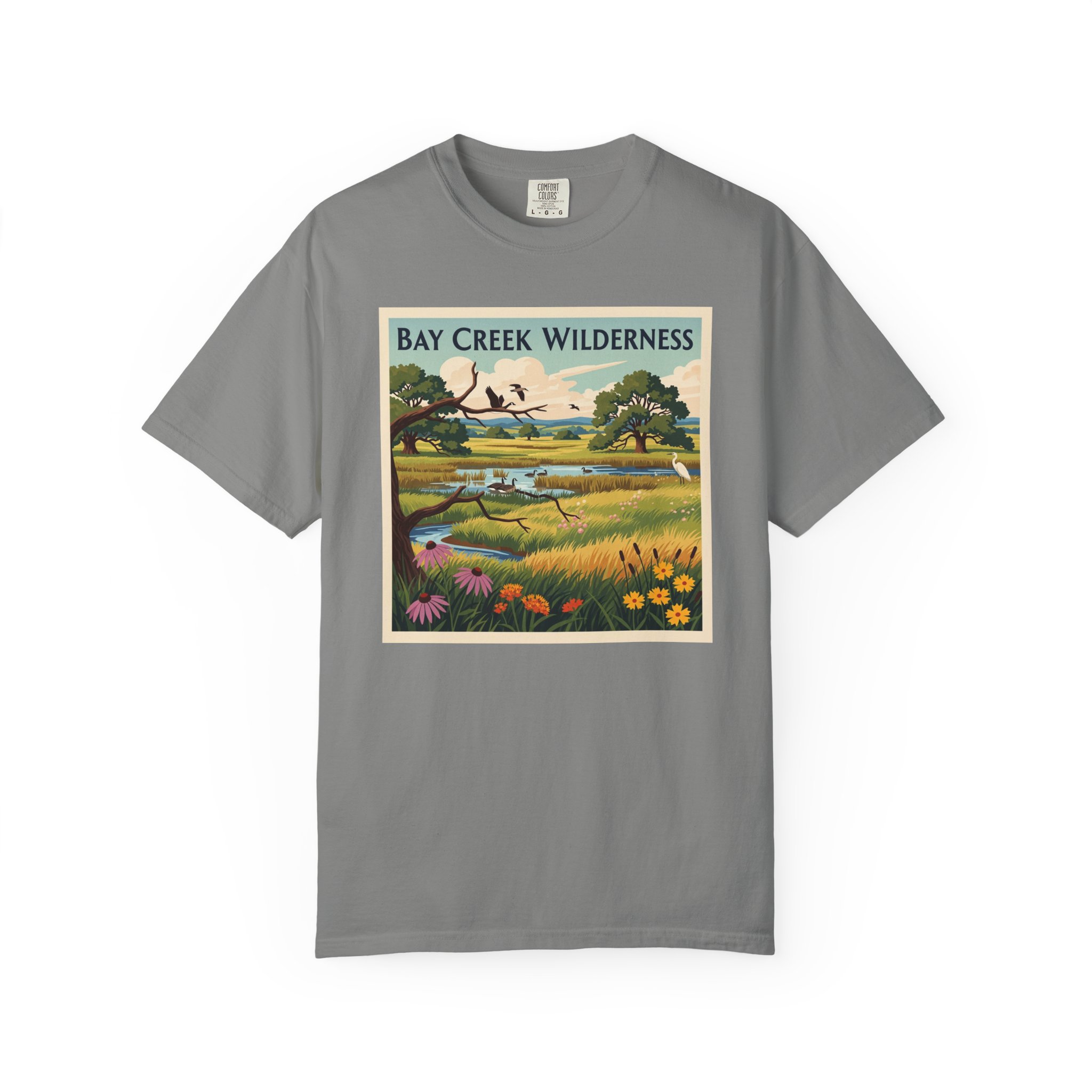 Bay Creek Wilderness WPA Style Unisex T-shirt - Image 7