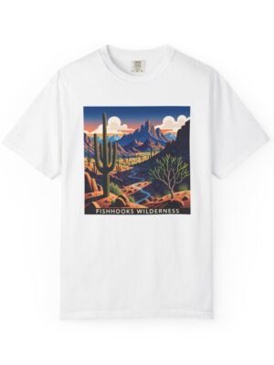 Fishhooks Wilderness WPA Style Unisex T-shirt