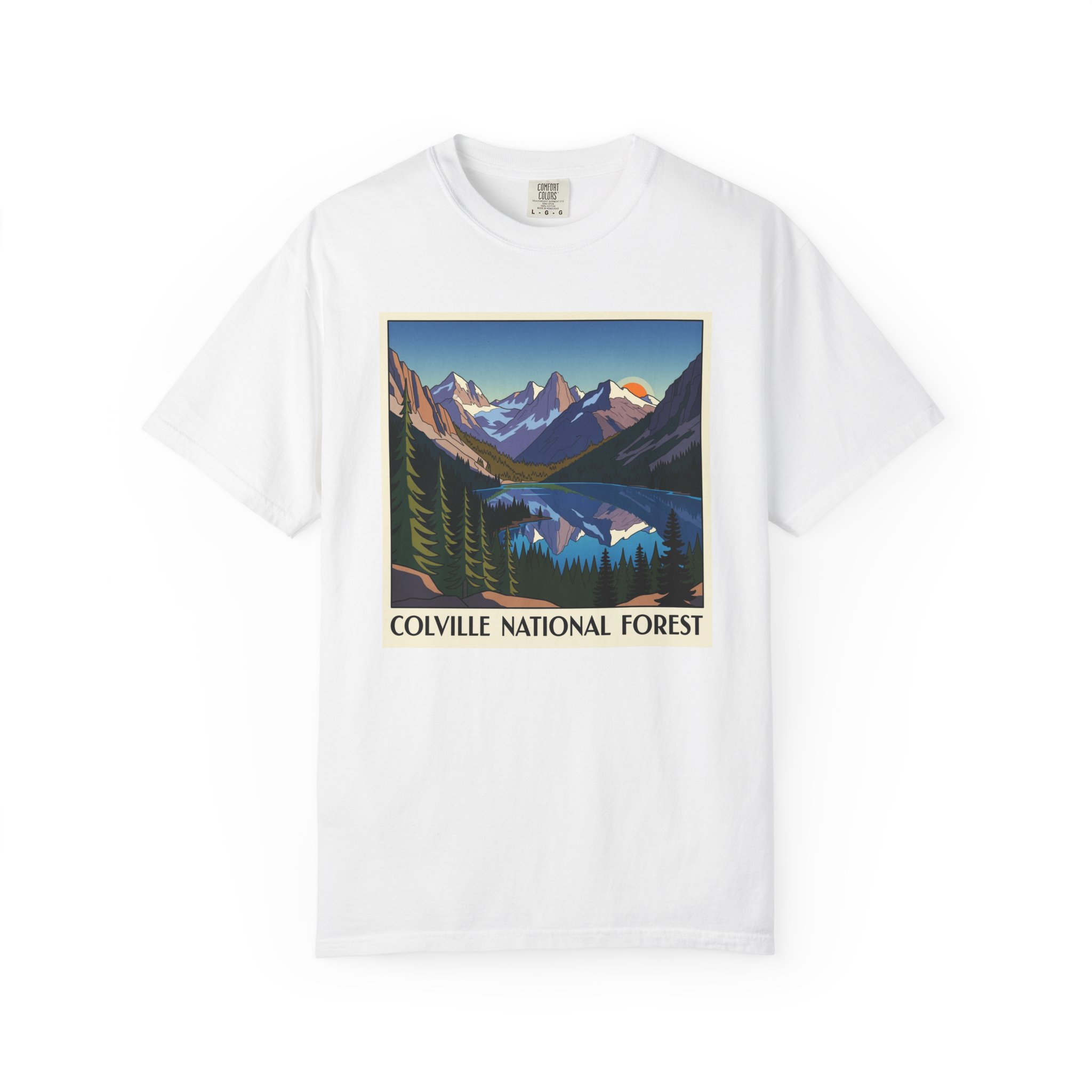 Colville National Forest WPA Style Unisex T-shirt