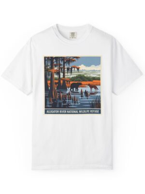 Alligator River National Wildlife Refuge WPA Style Unisex T-shirt