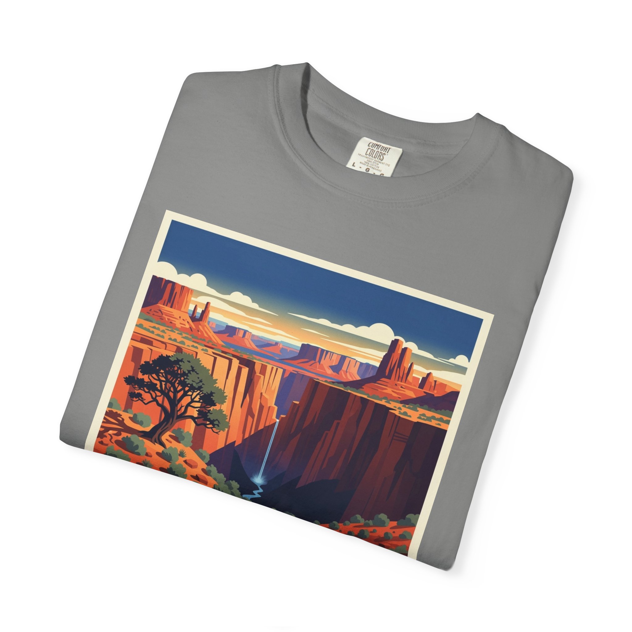 Devil's Canyon Wilderness WPA Style Unisex T-shirt - Image 9