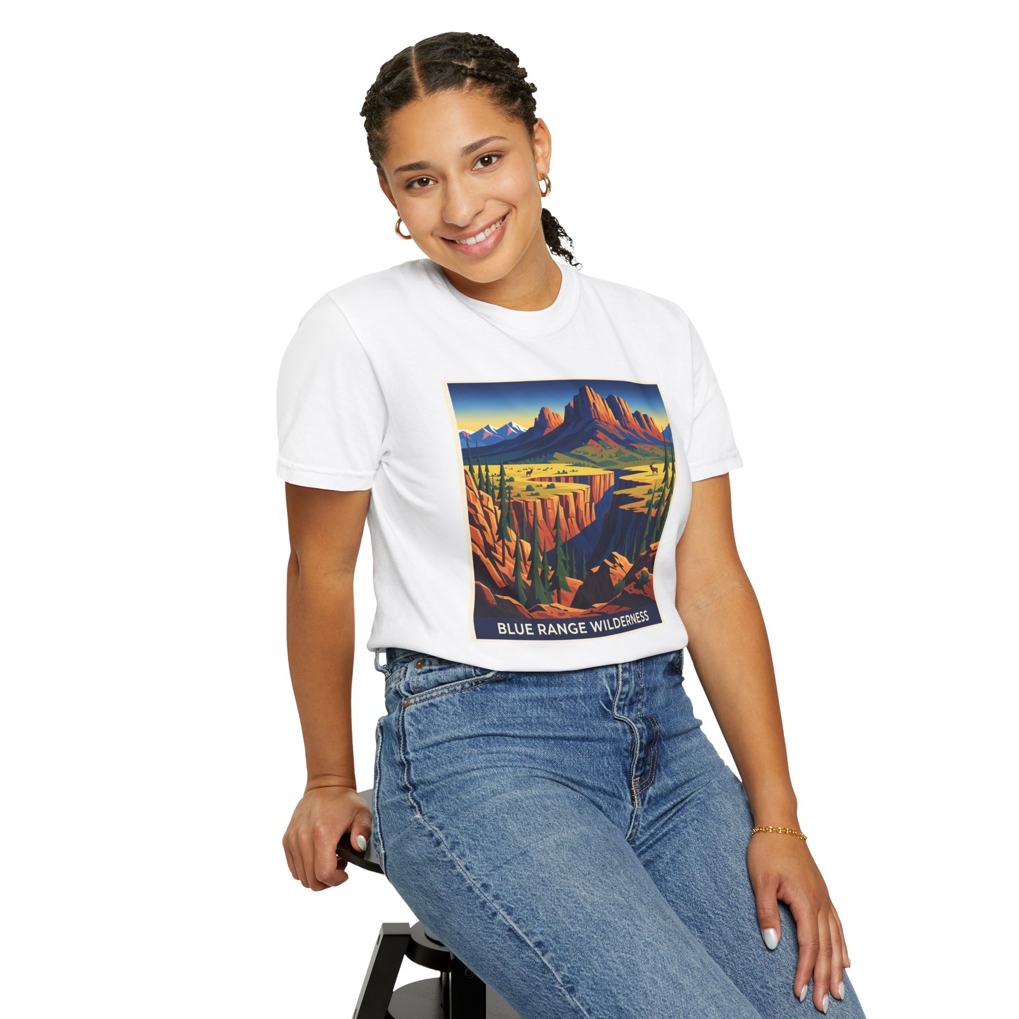 Blue Range Wilderness WPA Style Unisex T-shirt - Image 5