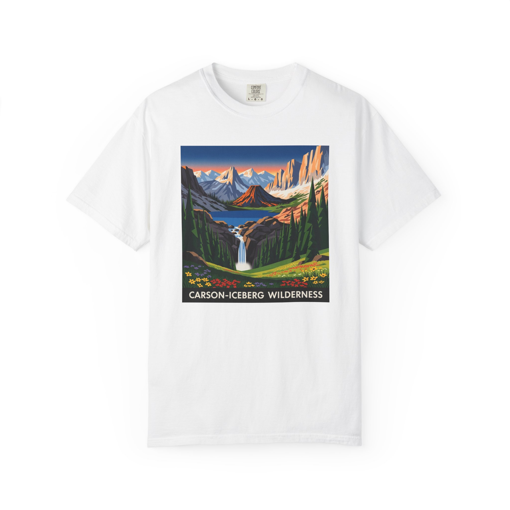 Carson–Iceberg Wilderness WPA Style Unisex T-shirt