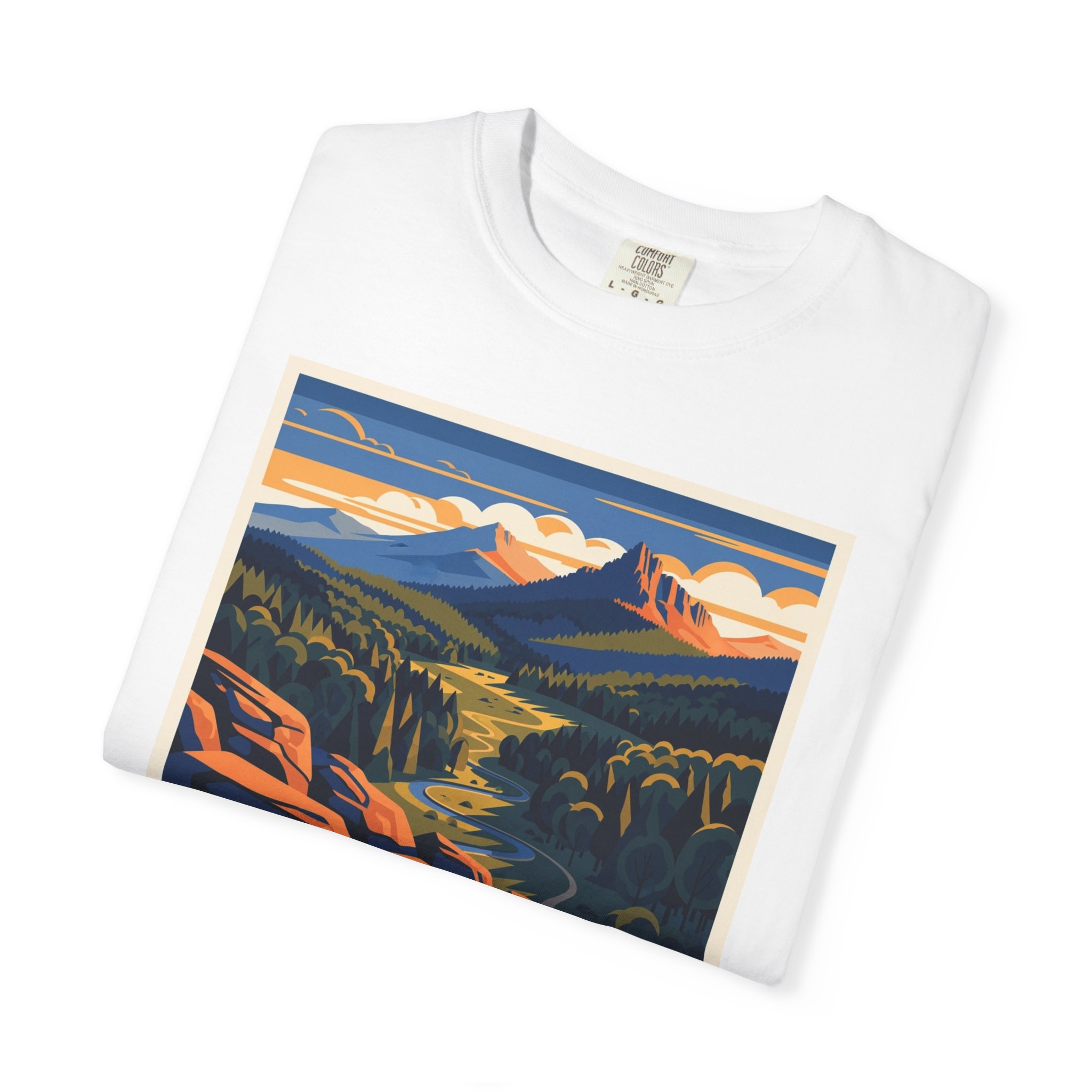 Kings Mountain National Military Park WPA Style Unisex T-shirt - Image 3