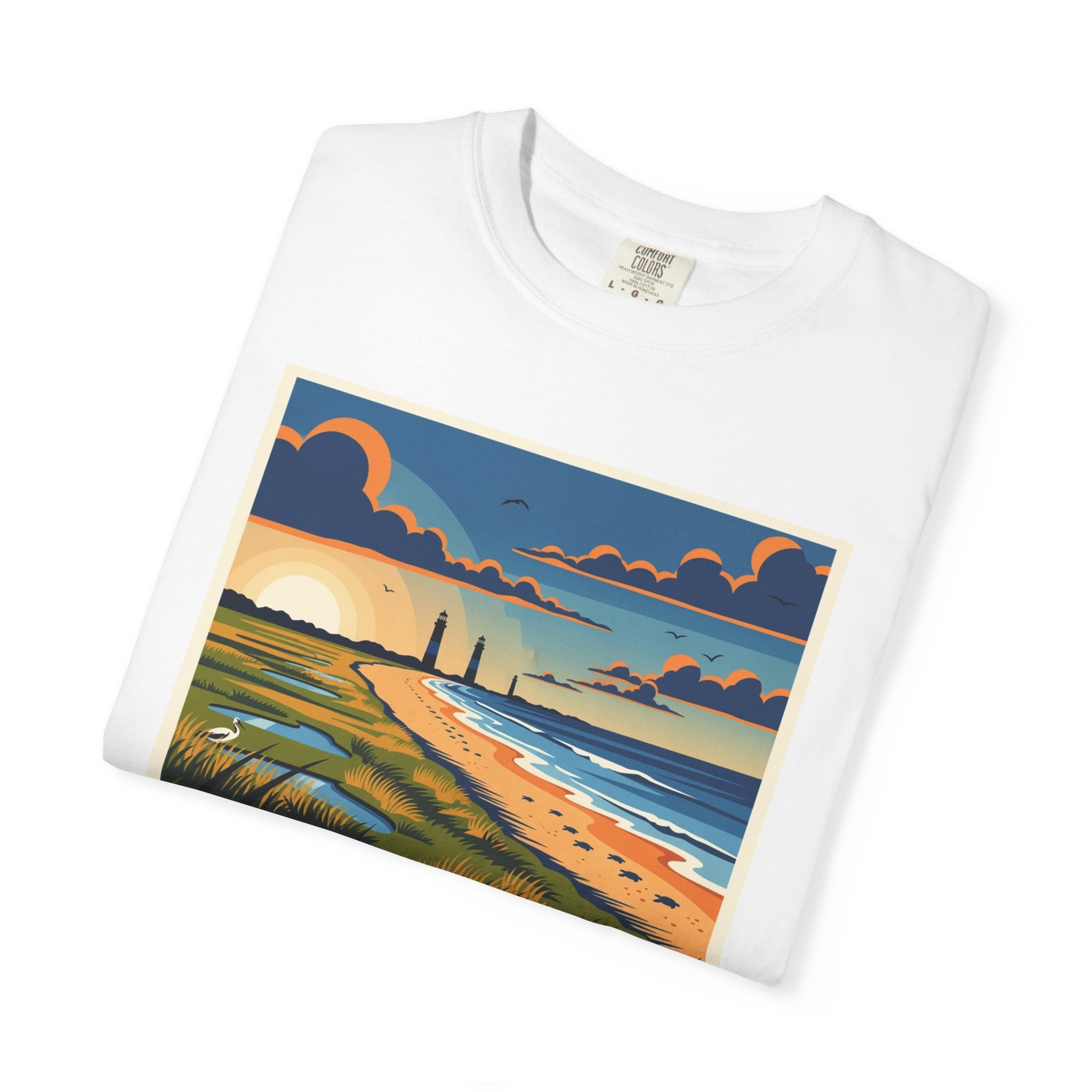 Cape Romain National Wildlife Refuge WPA Style Unisex T-shirt - Image 3
