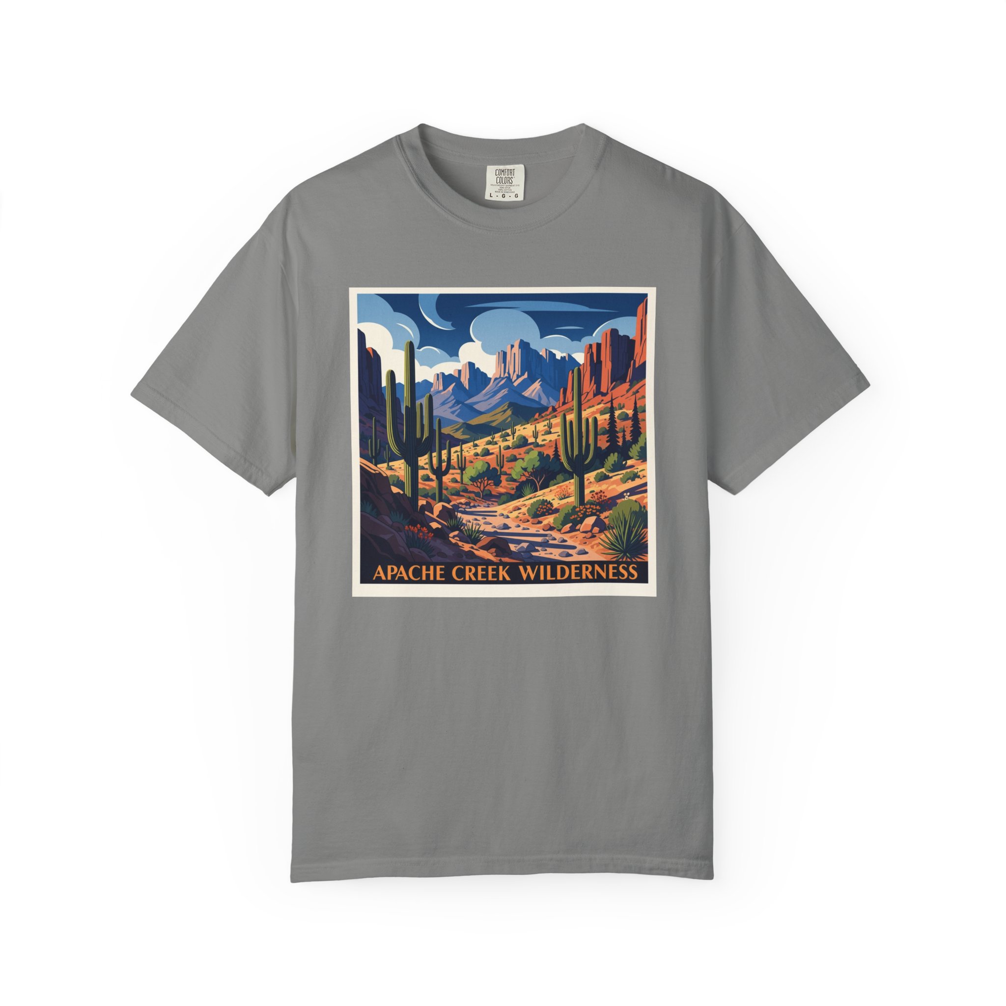 Apache Creek Wilderness WPA Style Unisex T-shirt - Image 7
