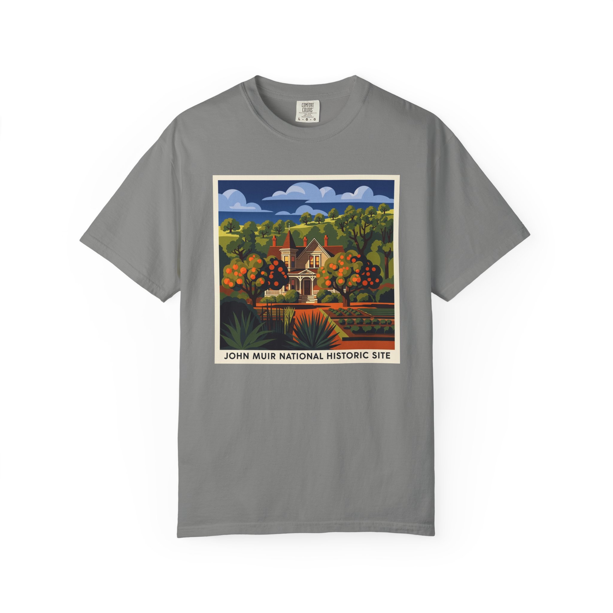 John Muir Wilderness WPA Style Unisex T-shirt - Image 7