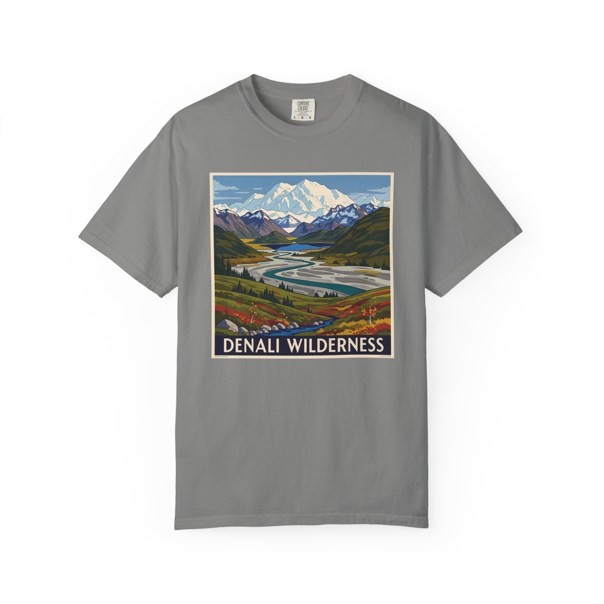 Denali Wilderness WPA Style Unisex T-shirt - Image 7
