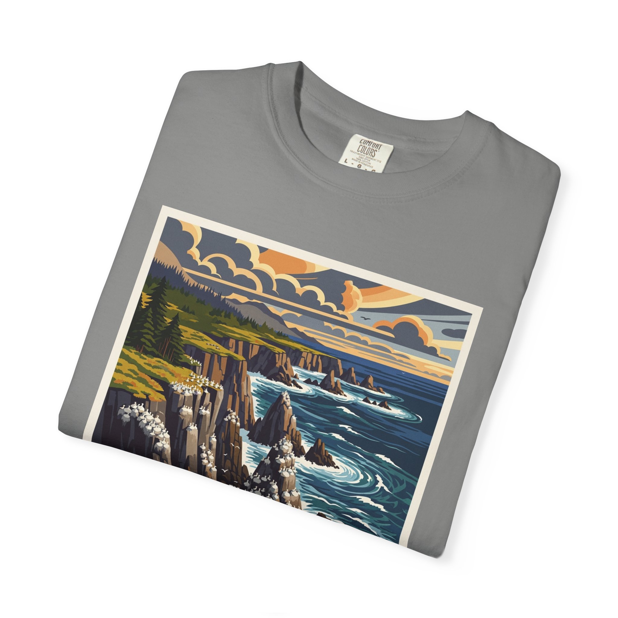 Forrester Island Wilderness WPA Style Unisex T-shirt - Image 9