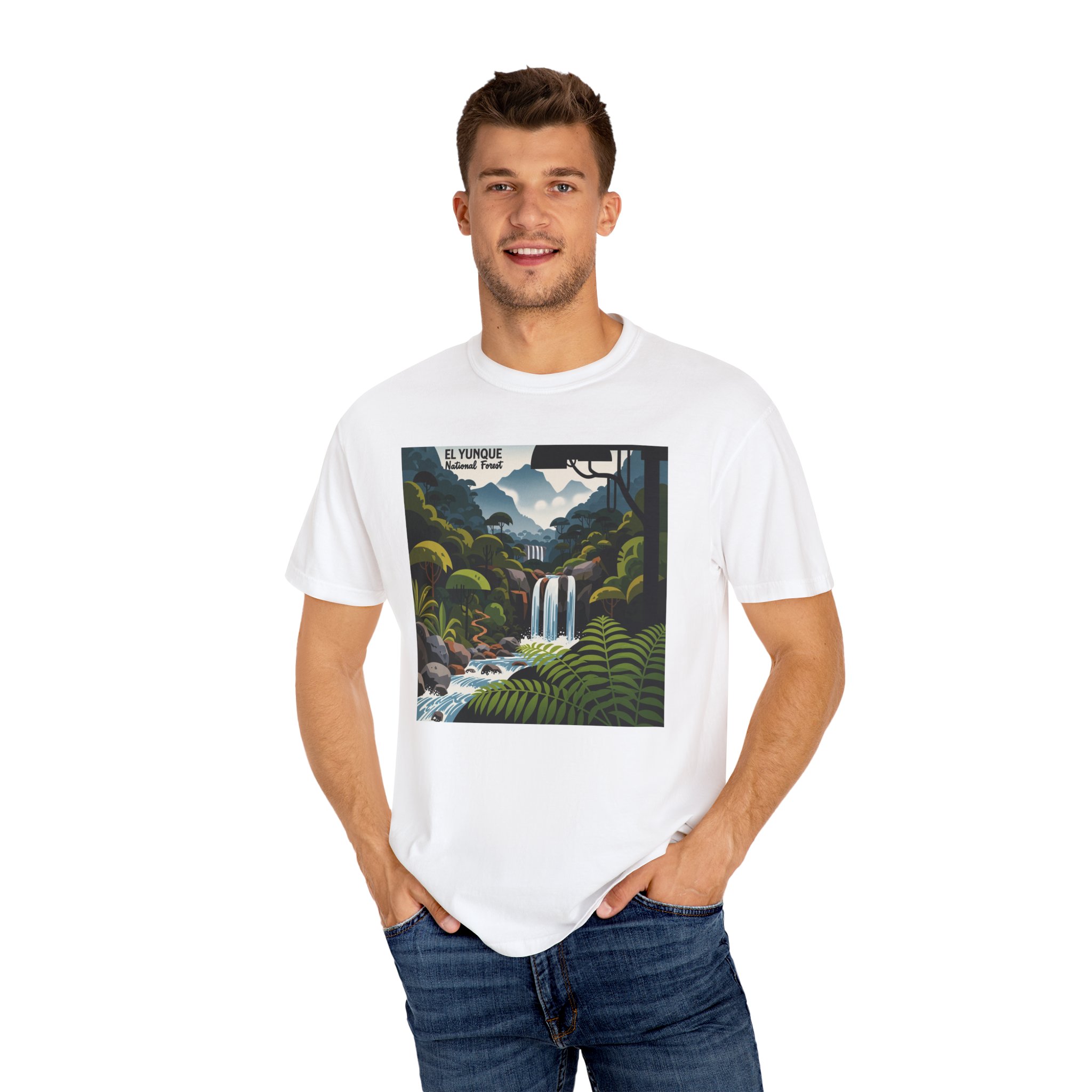 El Yunque National Forest WPA Style Unisex T-shirt - Image 4