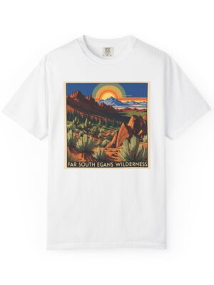 Far South Egans Wilderness WPA Style Unisex T-shirt