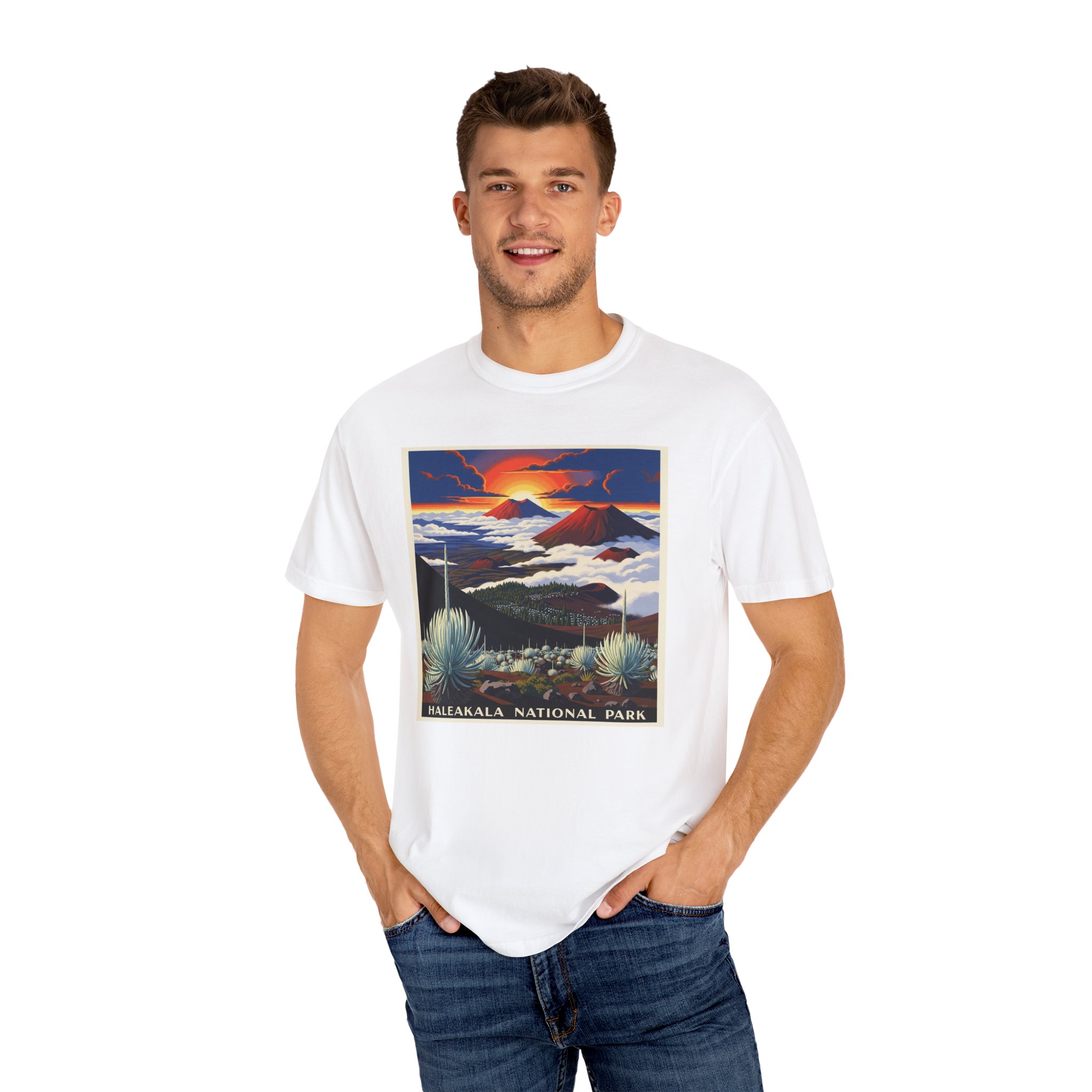 Haleakalā National Park WPA Style Unisex T-shirt - Image 4