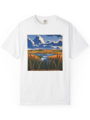 Lamb's Lake National Wildlife Refuge WPA Style Unisex T-shirt