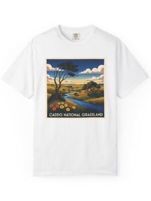 Caddo National Grassland WPA Style Unisex T-shirt