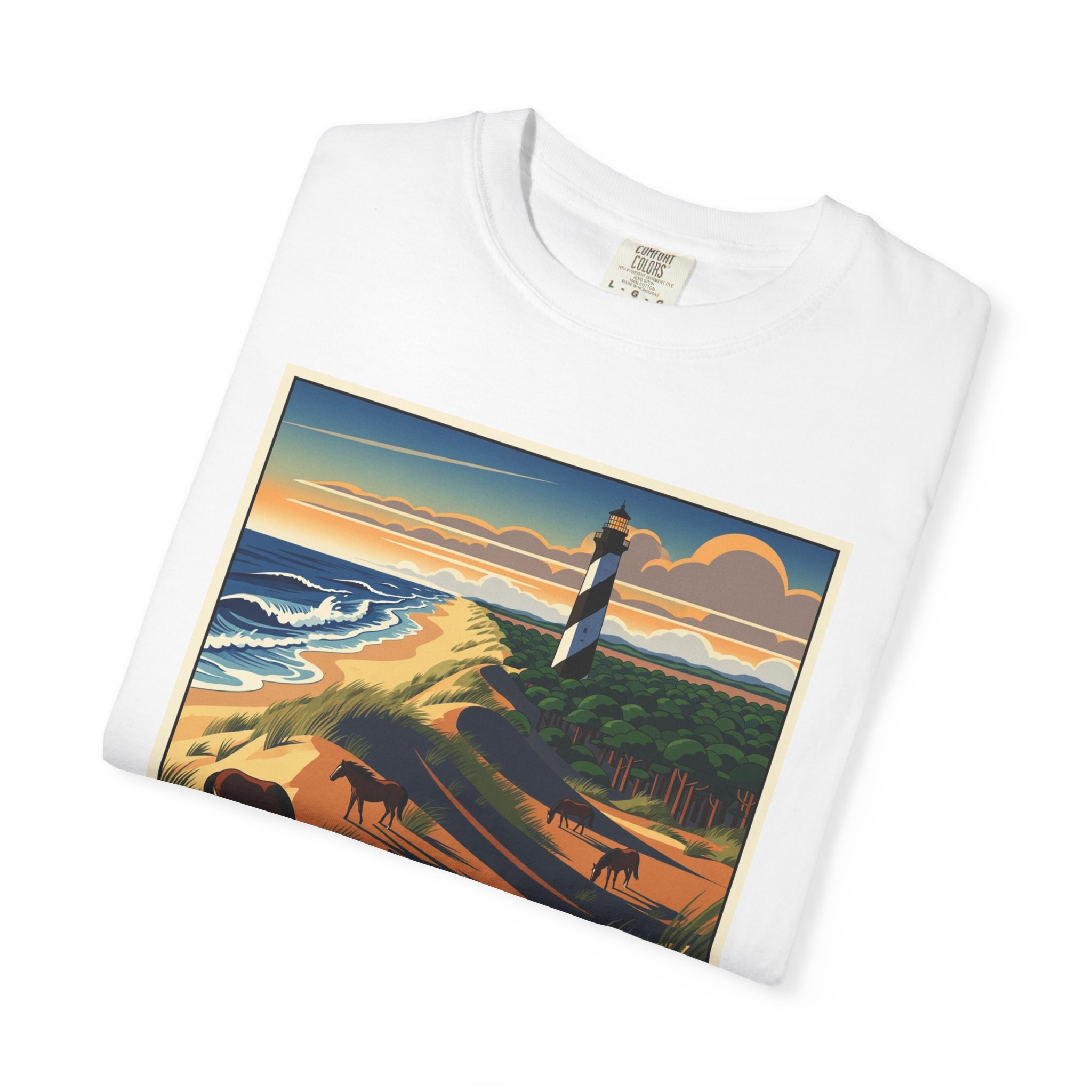 Cape Hatteras National Seashore WPA Style Unisex T-shirt - Image 3