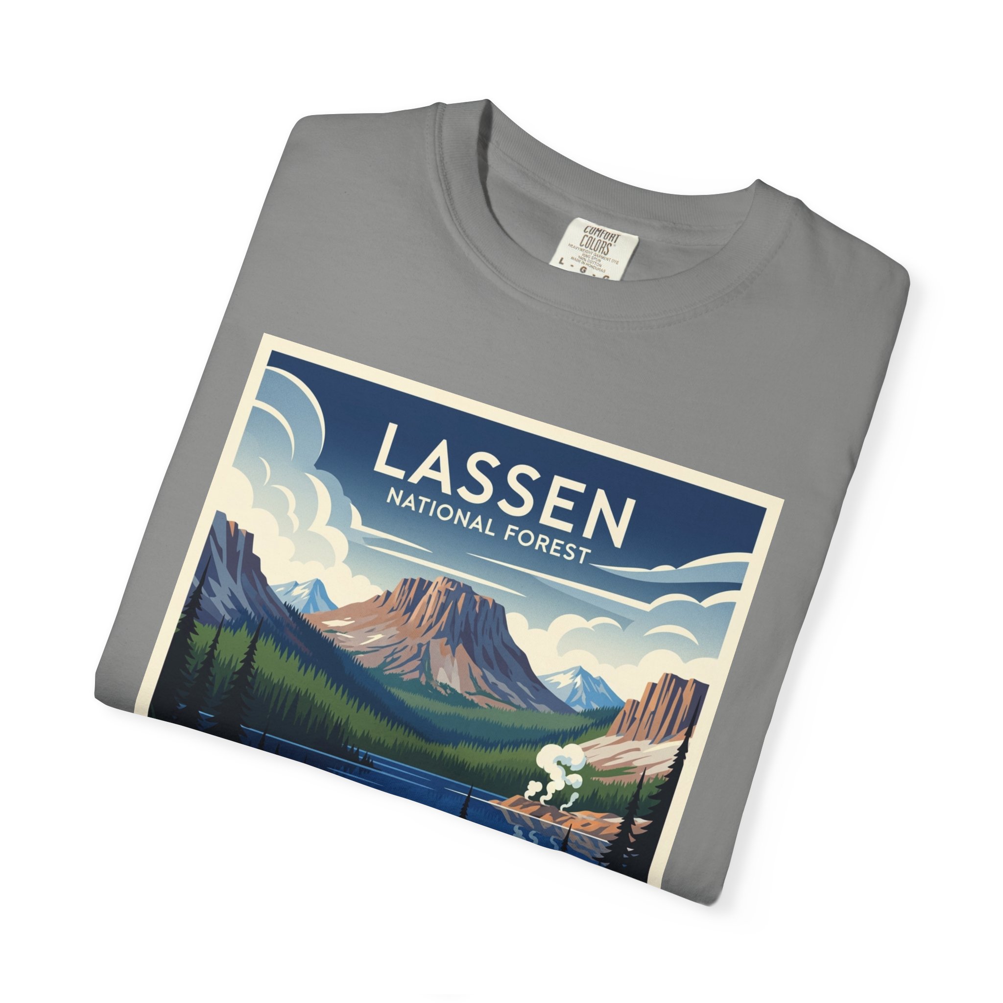 Lassen National Forest WPA Style Unisex T-shirt - Image 9