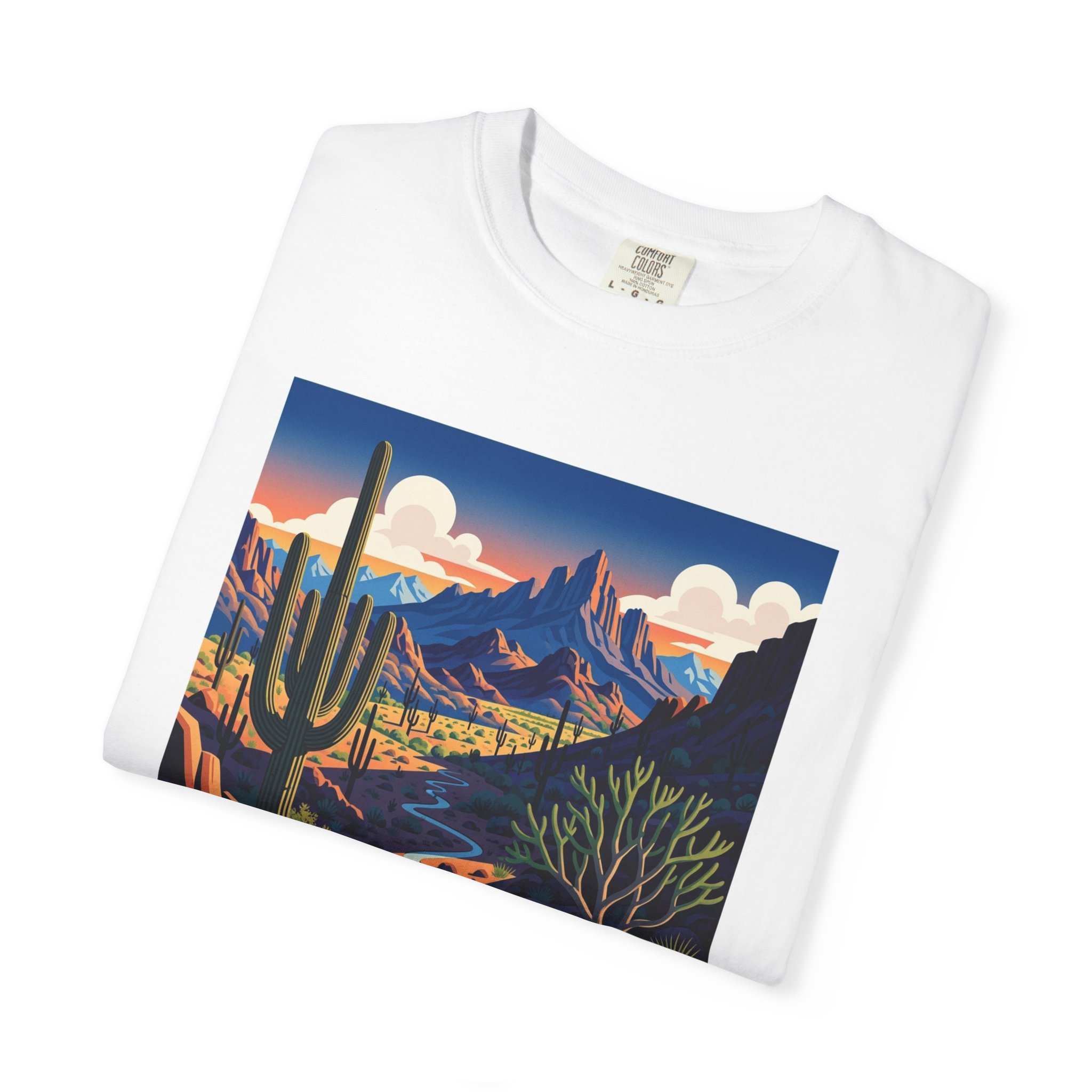 Fishhooks Wilderness WPA Style Unisex T-shirt - Image 3