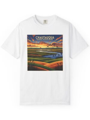 Chautauqua National Wildlife Refuge WPA Style Unisex T-shirt