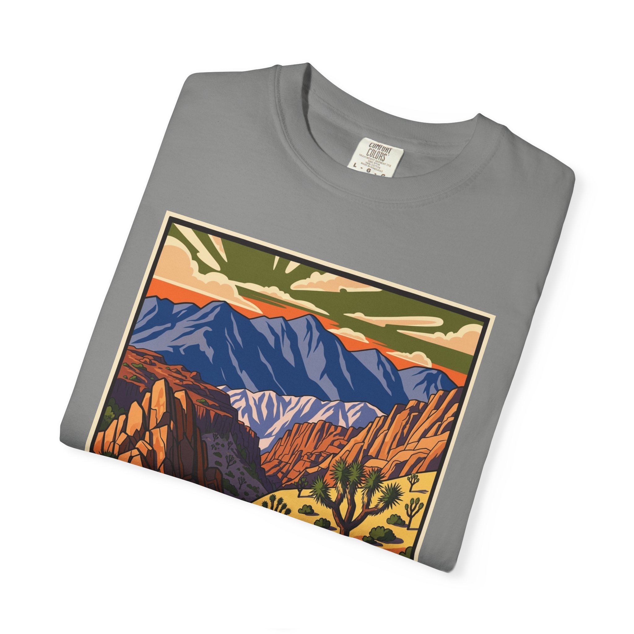 Cahuilla Mountain Wilderness WPA Style Unisex T-shirt - Image 9