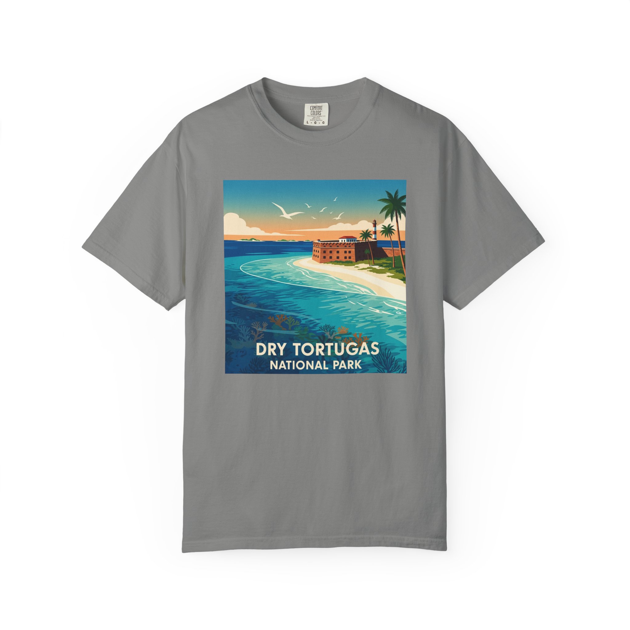 Dry Tortugas National Park WPA Style Unisex T-shirt - Image 7
